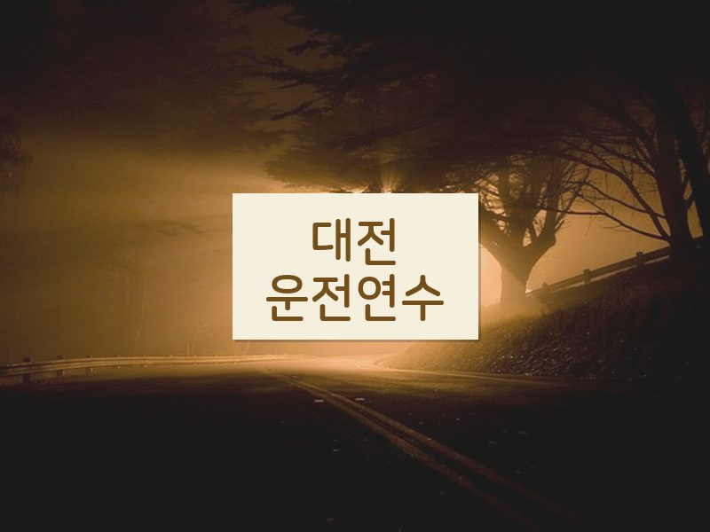 대전운전연수 후기