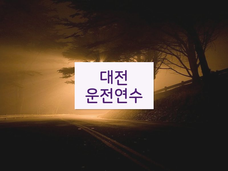 대전운전연수 후기