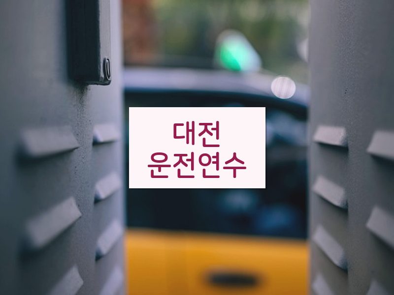대전운전연수 후기
