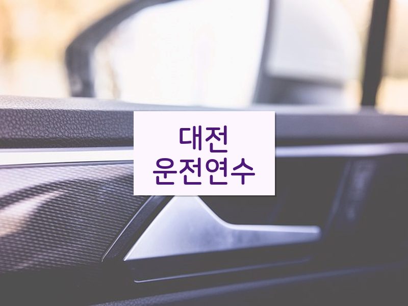 대전운전연수 후기