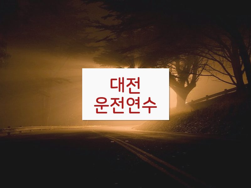 대전운전연수 후기