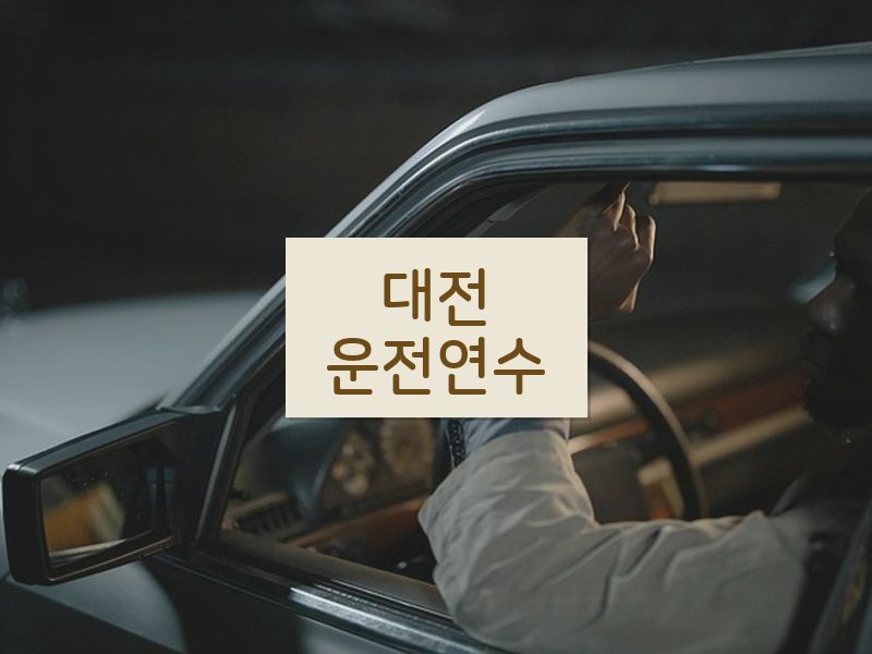 대전운전연수 후기