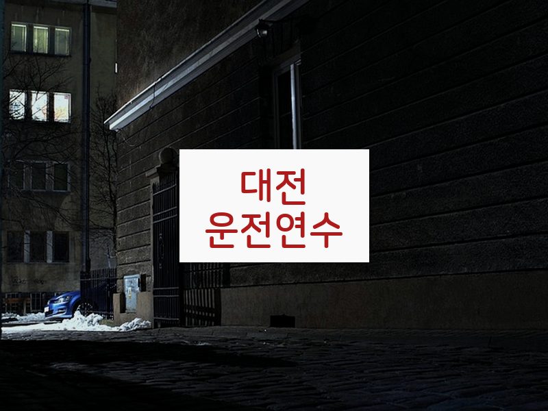 대전운전연수 후기