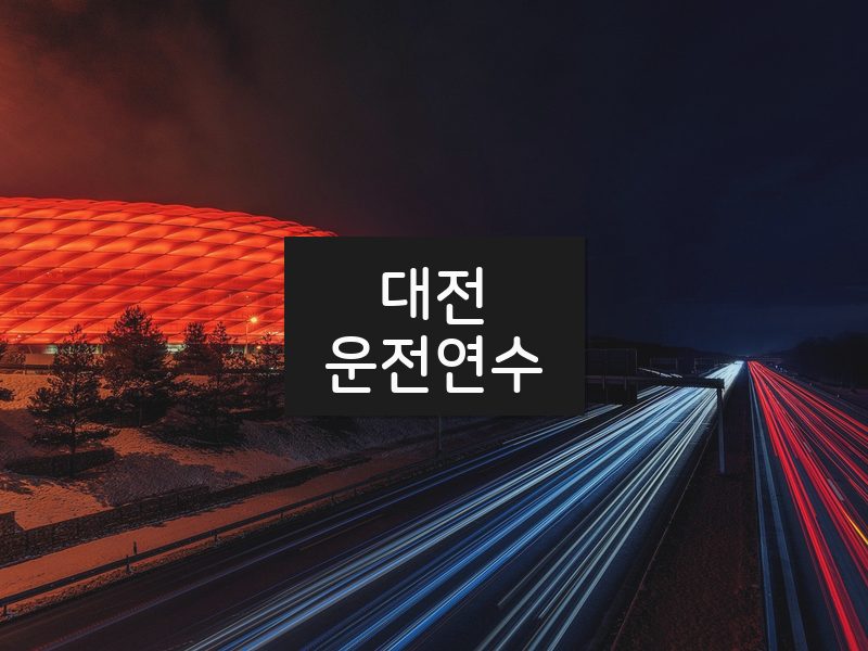 대전운전연수 후기