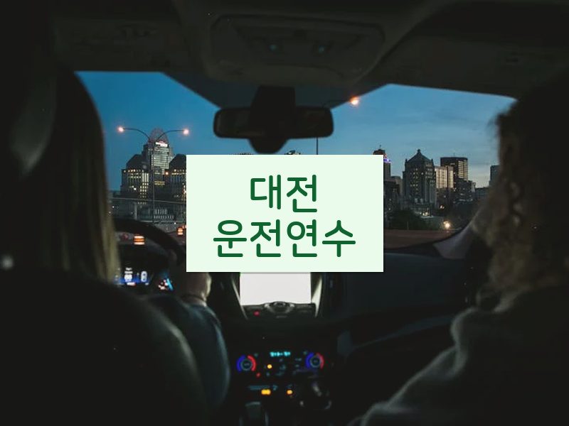 대전운전연수 후기