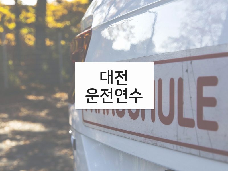 대전운전연수 후기
