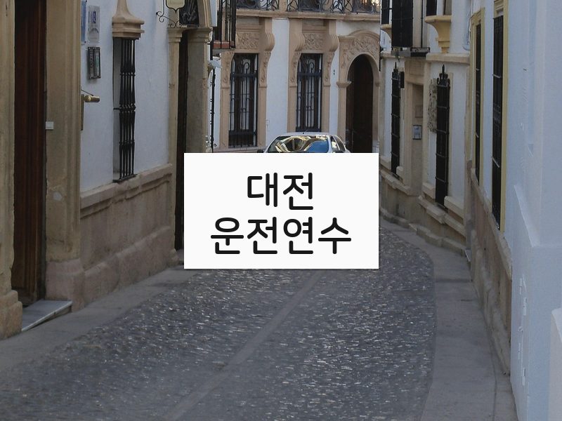대전운전연수 후기