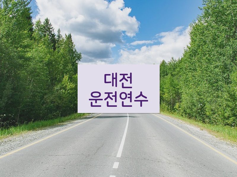 대전운전연수 후기