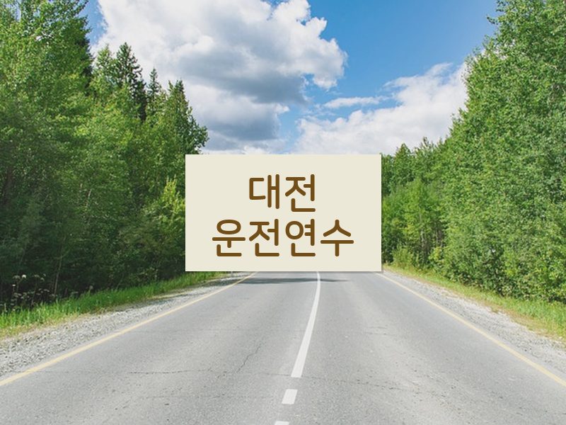 대전운전연수 후기