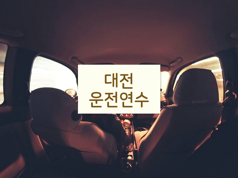 대전운전연수 후기
