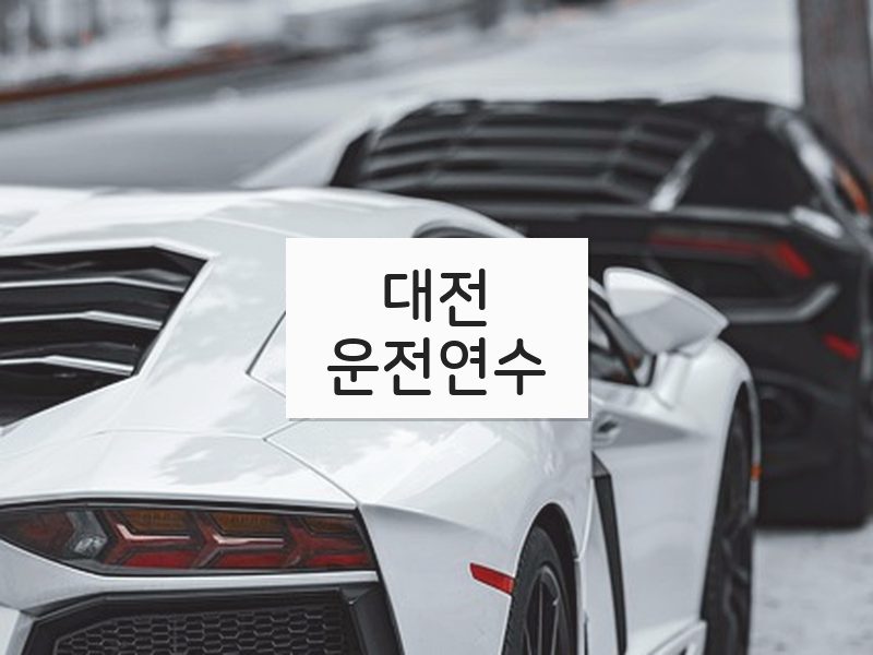 대전운전연수 후기
