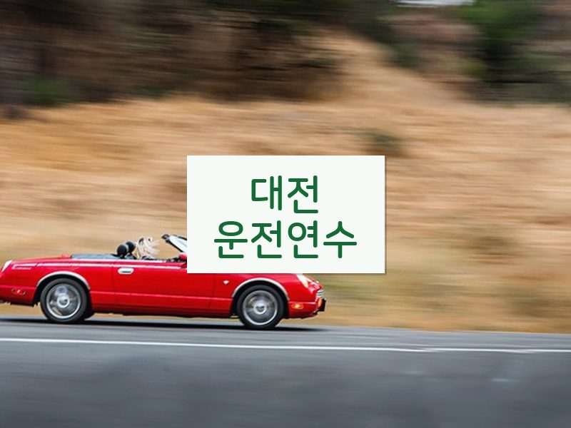 대전운전연수 후기