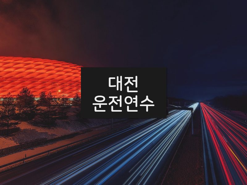 대전운전연수 후기