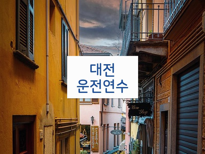 대전운전연수 후기