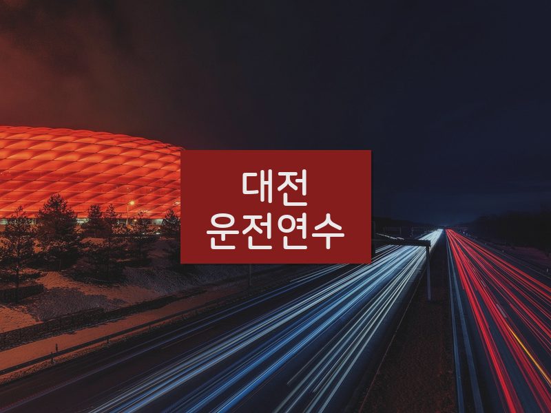 대전운전연수 후기