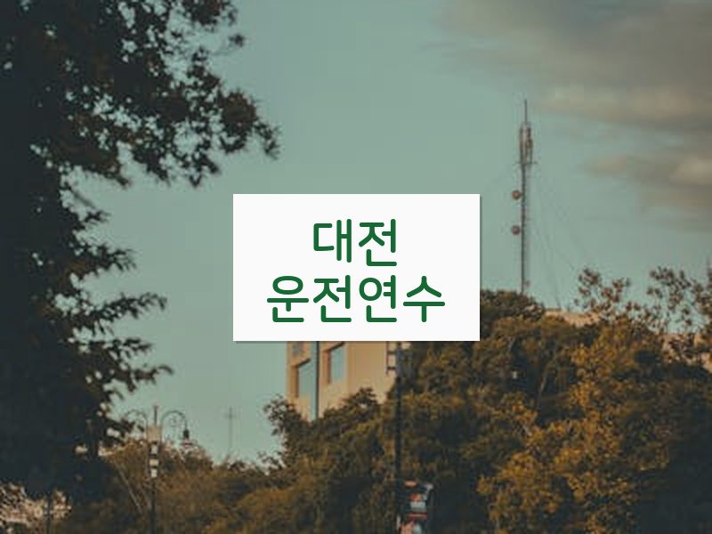 대전운전연수 후기