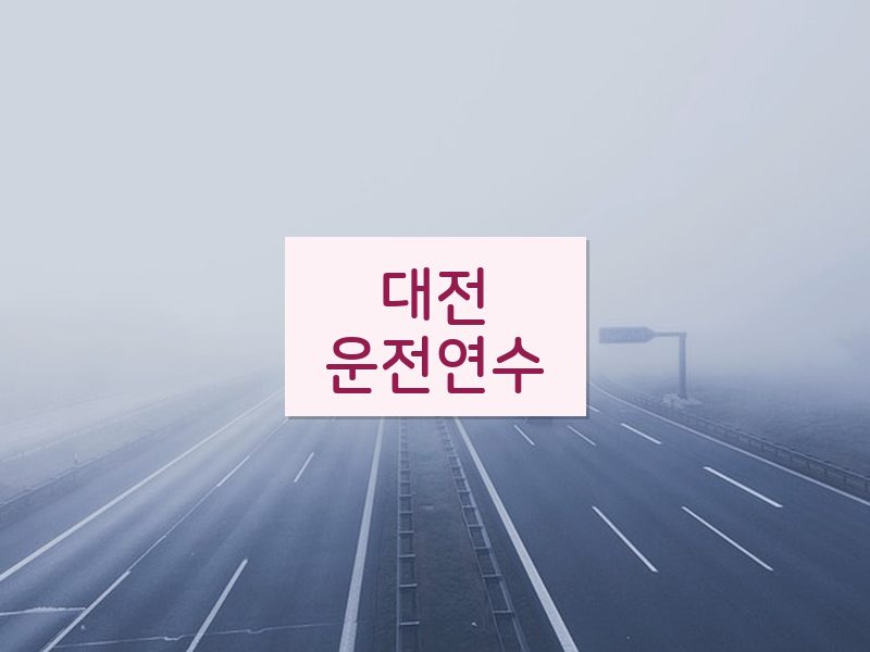 대전운전연수 후기