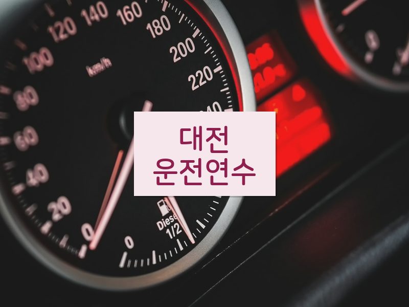 대전운전연수 후기