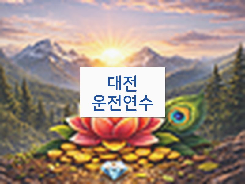 대전운전연수 후기