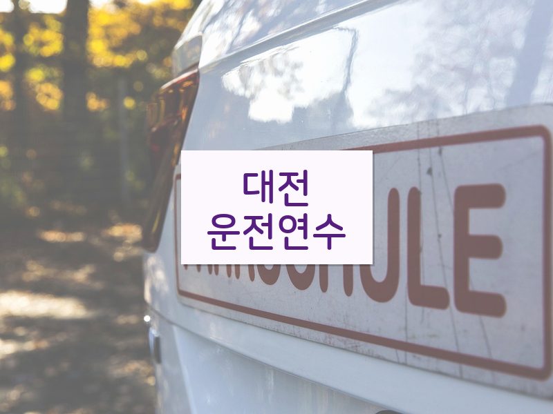 대전운전연수 후기