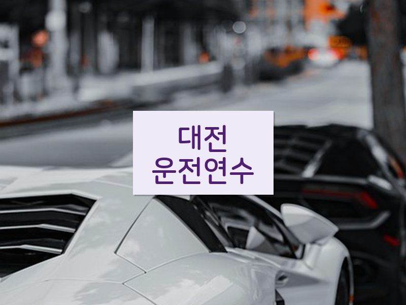 대전운전연수 후기