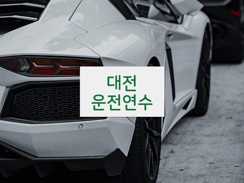 대전운전연수 후기