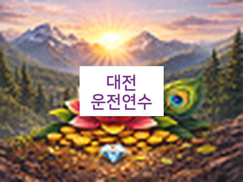 대전운전연수 후기