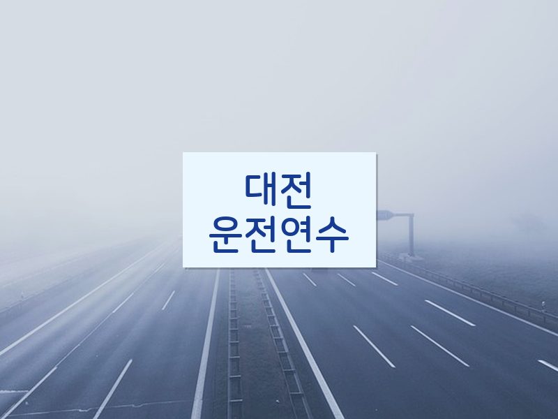 대전운전연수 후기