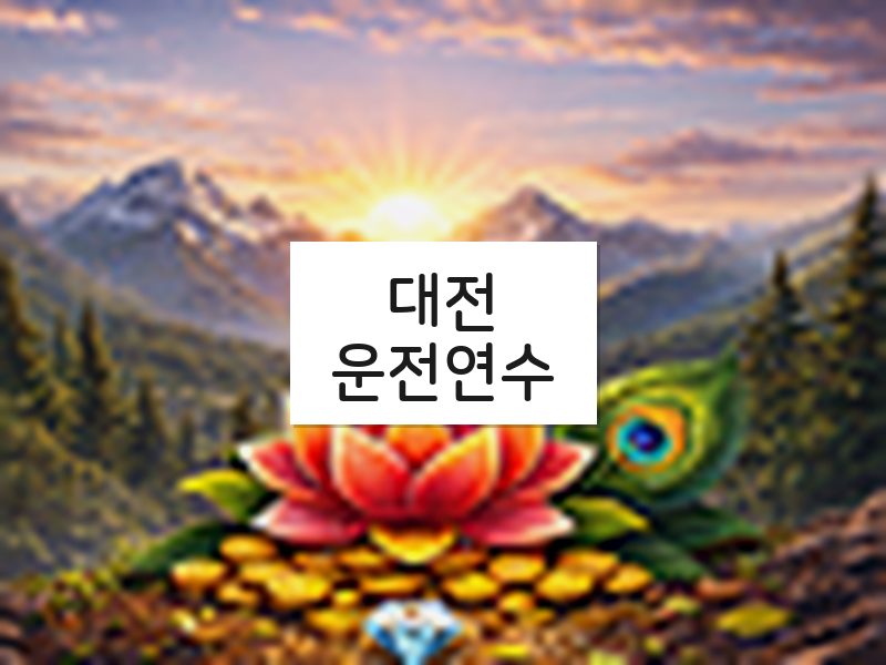 대전운전연수 후기