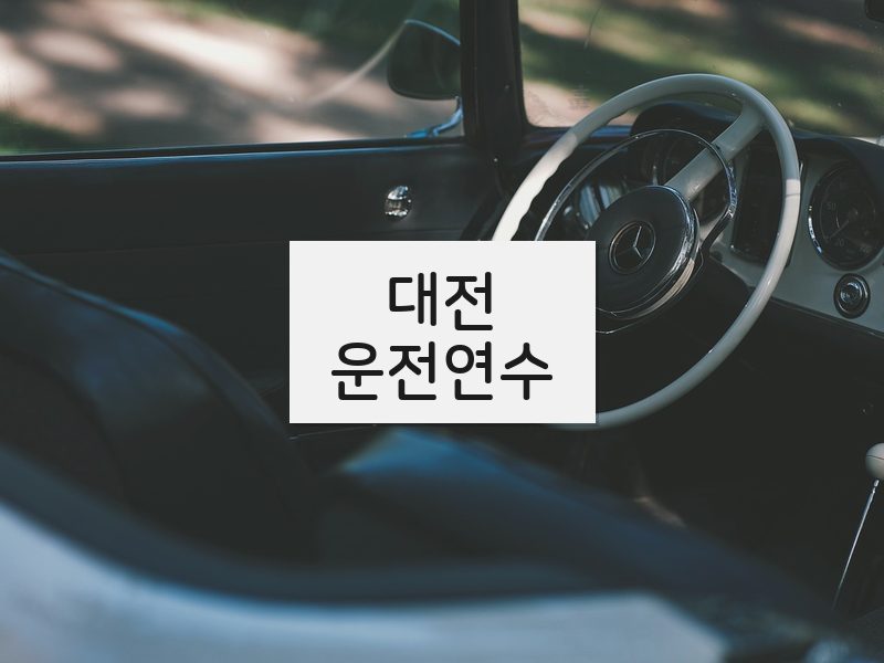 대전운전연수 후기