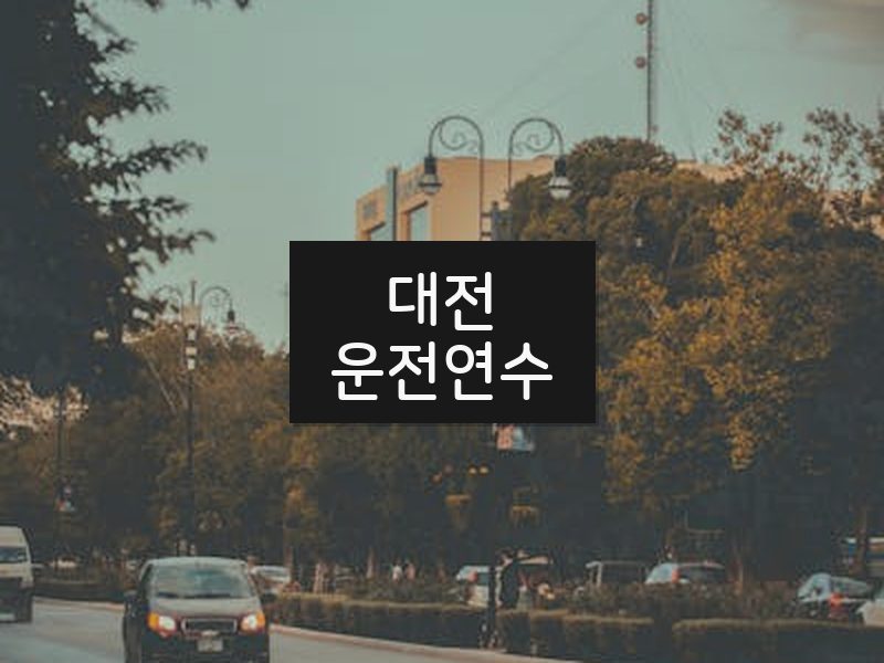 대전운전연수 후기