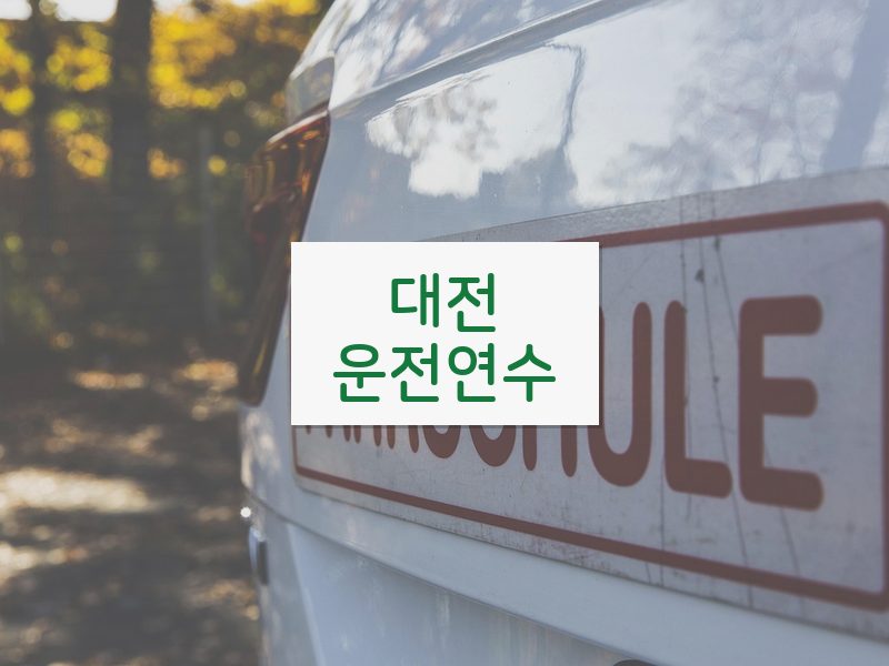 대전운전연수 후기