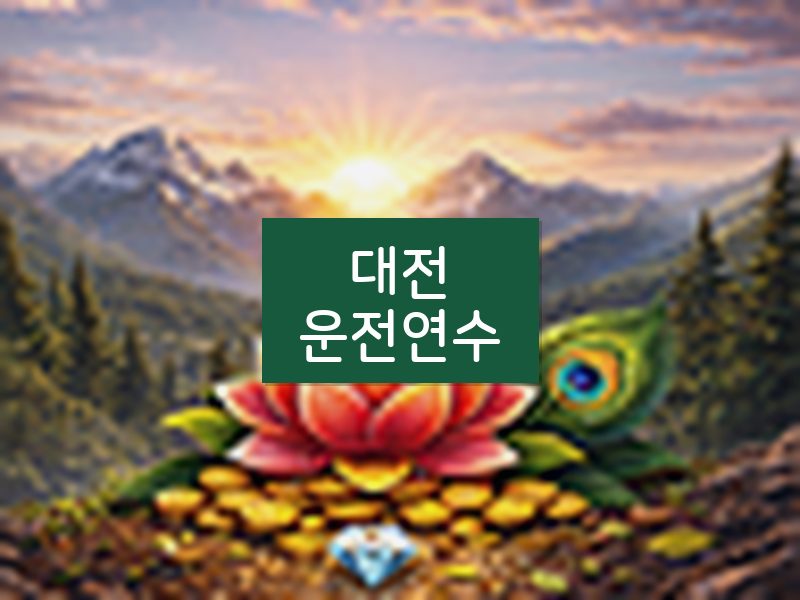 대전운전연수 후기