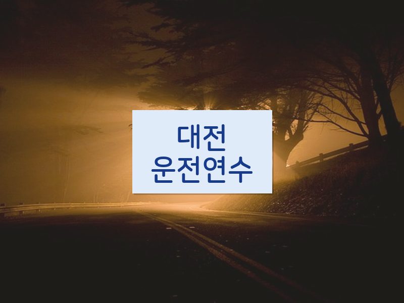 대전운전연수 후기