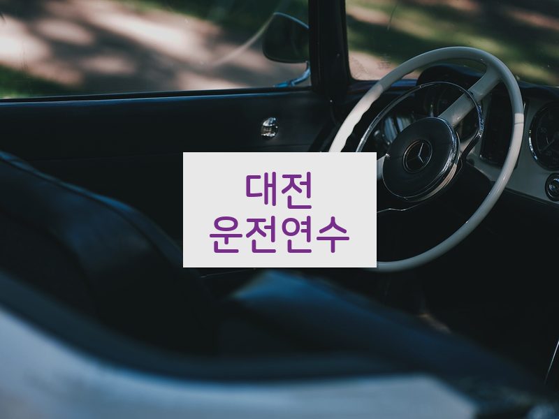 대전운전연수 후기