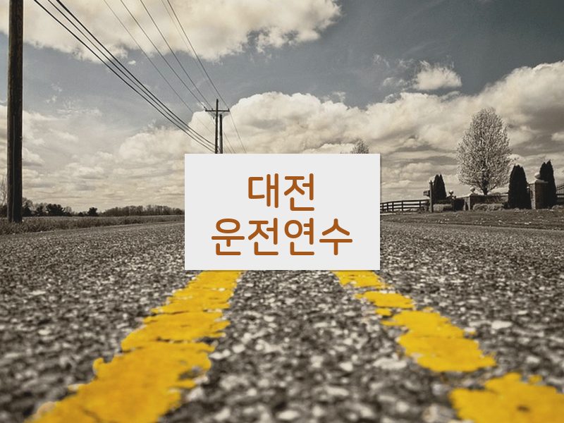 대전운전연수 후기