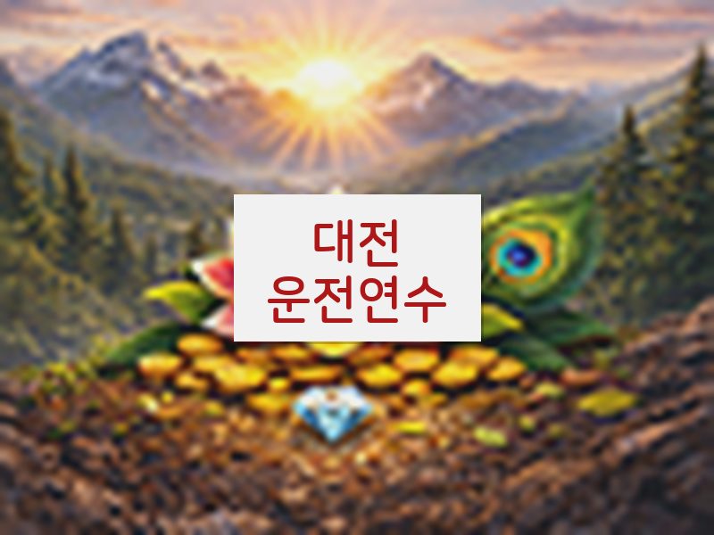 대전운전연수 후기