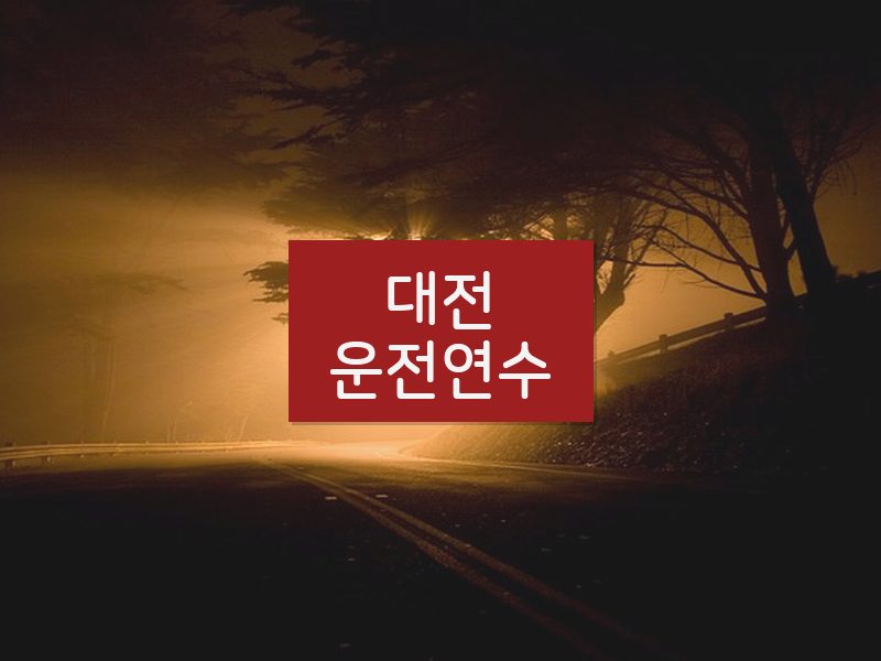 대전운전연수 후기