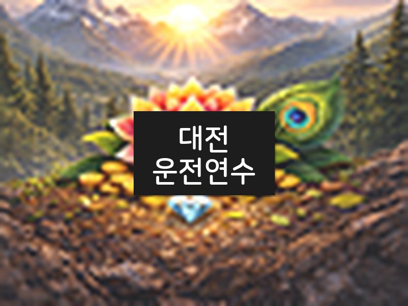대전운전연수 후기