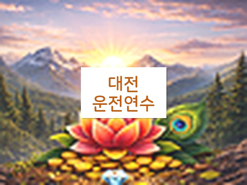 대전운전연수 후기