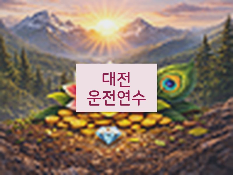 대전운전연수 후기