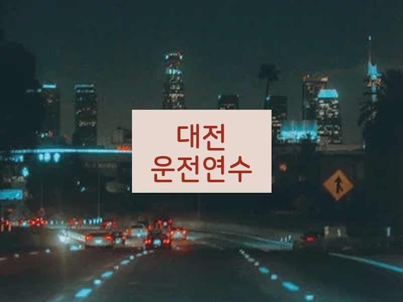 대전운전연수 후기