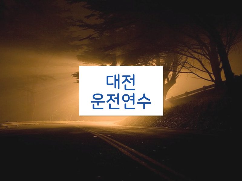 대전운전연수 후기
