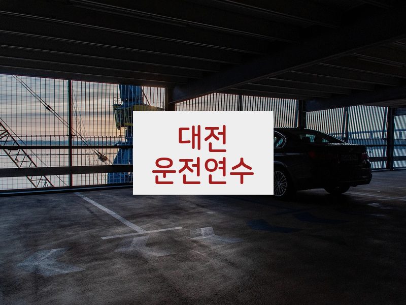 대전운전연수 후기