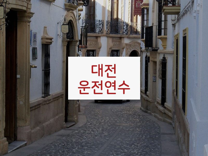 대전운전연수 후기