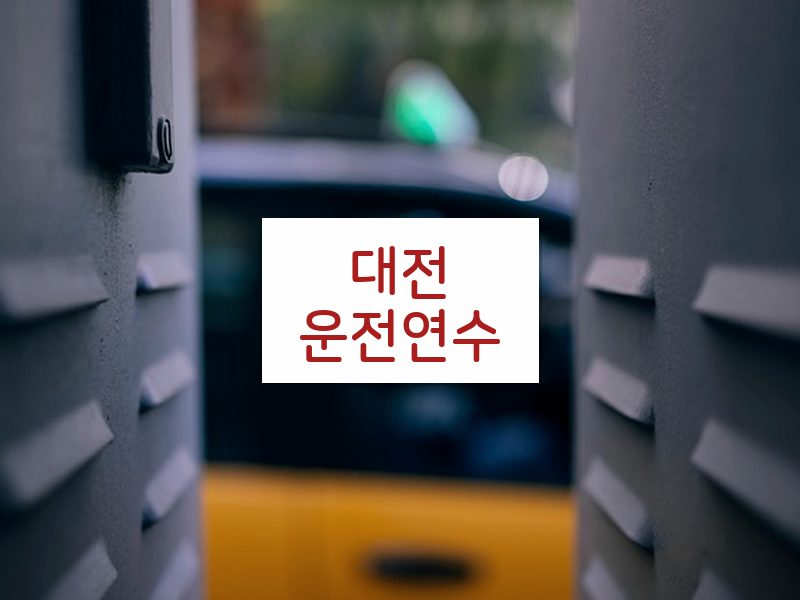 대전운전연수 후기