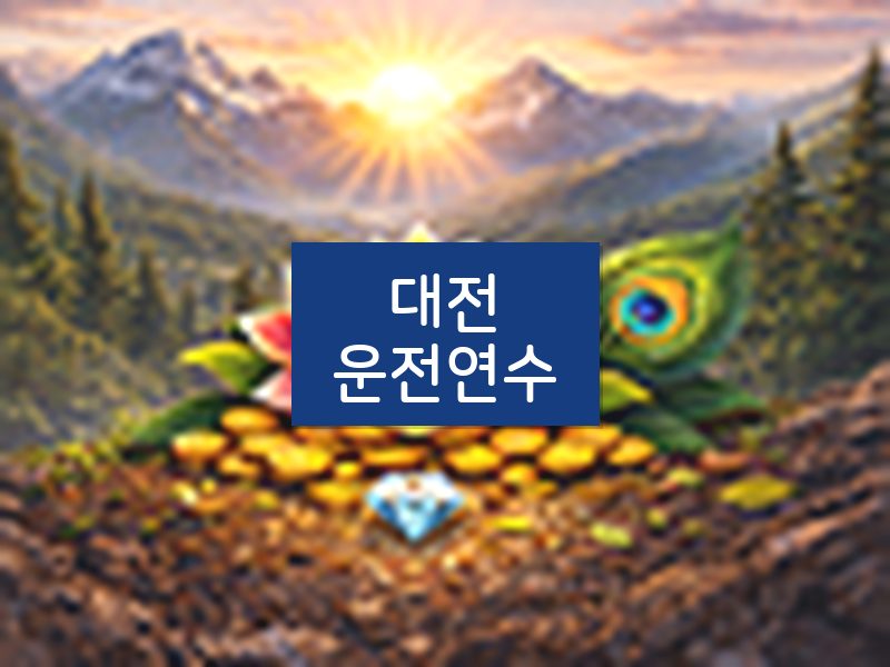 대전운전연수 후기