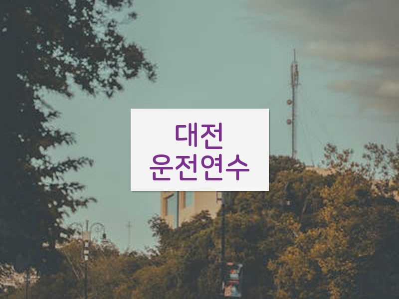 대전운전연수 후기