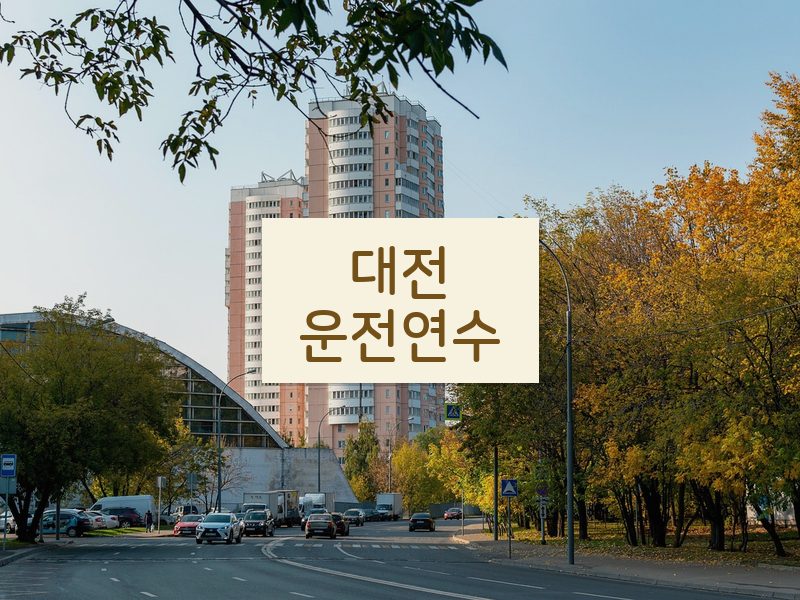 대전운전연수 후기