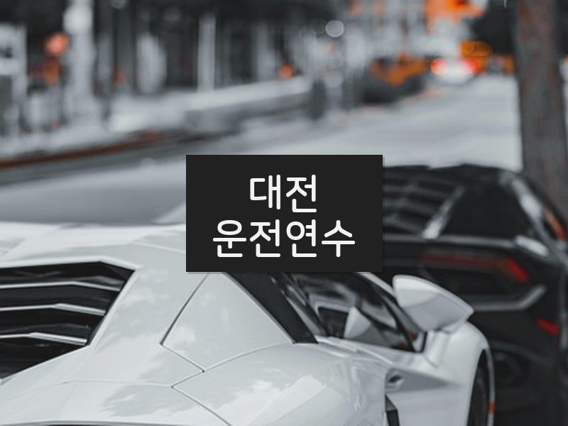 대전운전연수 후기